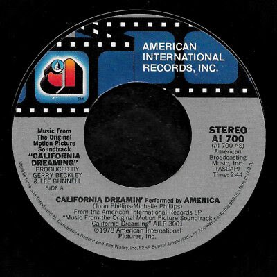 ドリウィー２ America California Dreamin T Co E5pqtcpvmw 79年最高位56位アメリカ カリフォルニアドリーミング ジョンフィリップス ミッシェルフィリップス作品 映画 カリフォルニアドリーミング サントラ収録曲 もちろんママス パパス