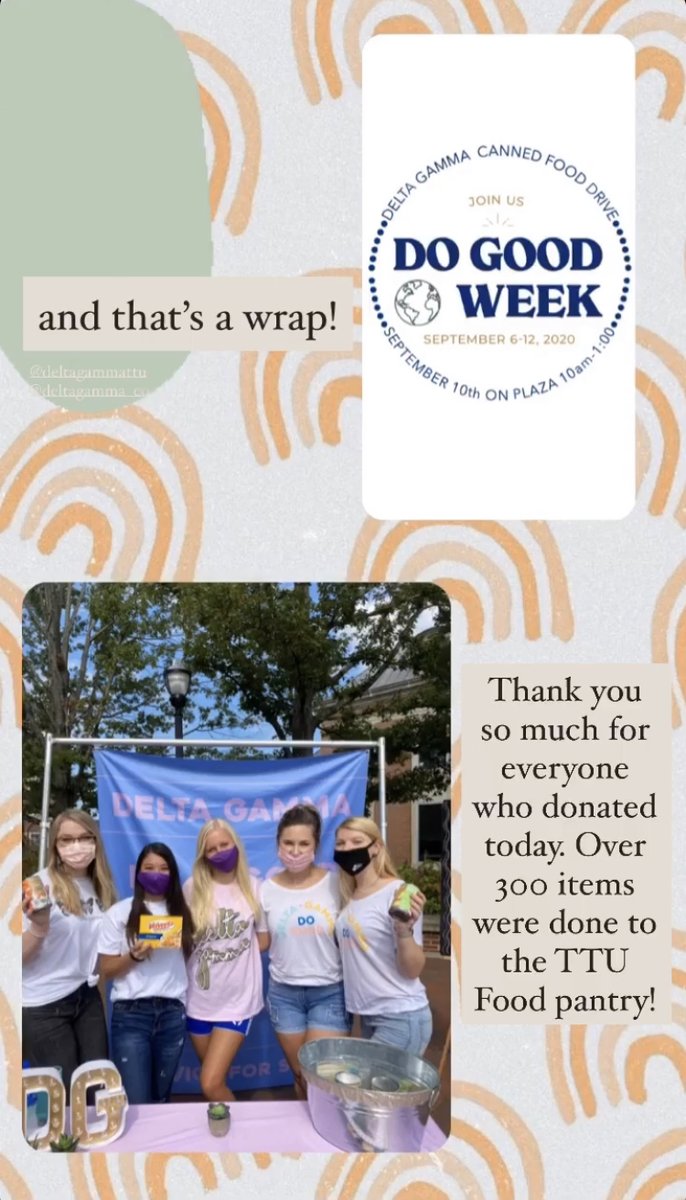 Delta Gamma Fraternity (@deltagamma) on Twitter photo Today may be the last day of Do Good Week 2020, but our commitment to doing good doesn't end here. Because our do good motto can be applied to how we live our lives each and every day 💙
📷: <a href="/DeltaGammaTTU/">Delta Gamma @ tntech</a> Today may be the last day of Do Good Week 2020, but our commitment to doing good doesn't end here. Because our do good motto can be applied to how we live our lives each and every day 💙
📷: <a href="/DeltaGammaTTU/">Delta Gamma @ tntech</a>