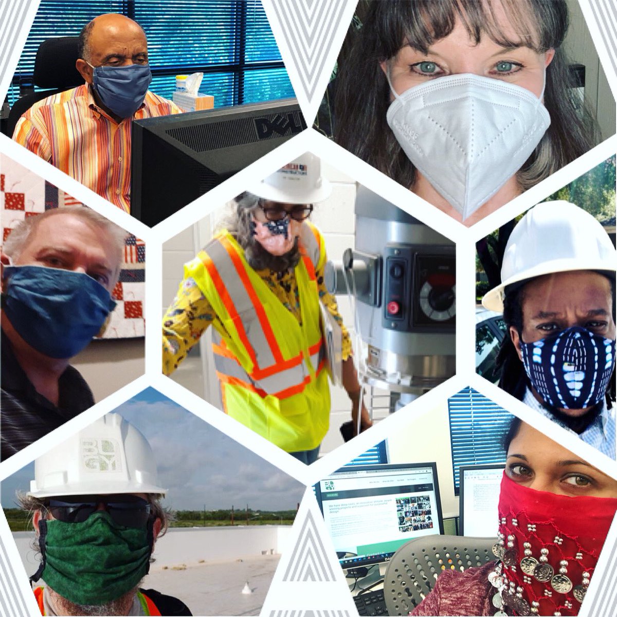 BLGYArch's tweet photo. Ssshhhhhh....Friday Surprise 🤩  Behind the scenes we caught up with our Masked Experts saying a virtual hello! When work becomes play, that’s where the fun begins!😍🥳❤️ #fridayfun #weareteam #fridaygoals #teamtogether #behindscenes #virtualhello #newnormal https://t.co/bWKfFNR0nO