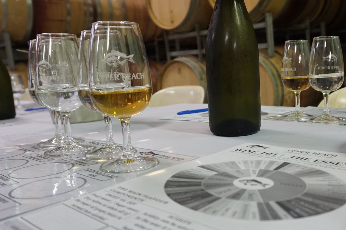 Wine appreciation classes now back on...book now upperreach.com.au/Visit/Wine-101…