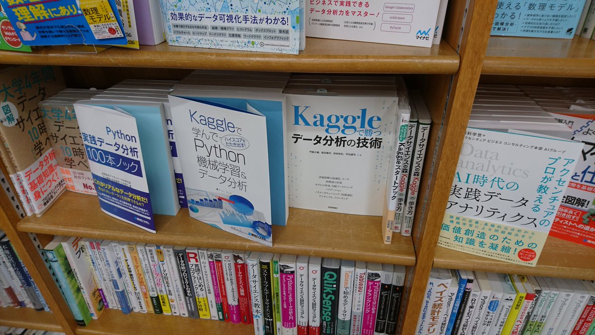 Y Nakama 大きい本屋 Kaggleの本4種類あった