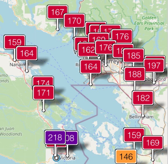 ItkasanImages's tweet photo. @SandiCanada @CHEK_News Victoria has been worse than Vancouver all day. https://t.co/9rUrTHyD7m https://t.co/Pl4kTsL0UX