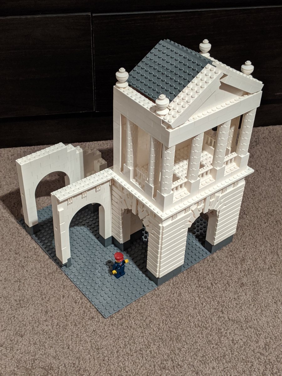 Here's an iso project I've been chipping away at for the last few months: attempting to build Ballarat Station out of Lego. These are from a few weeks ago, photo of the actual station for comparison.