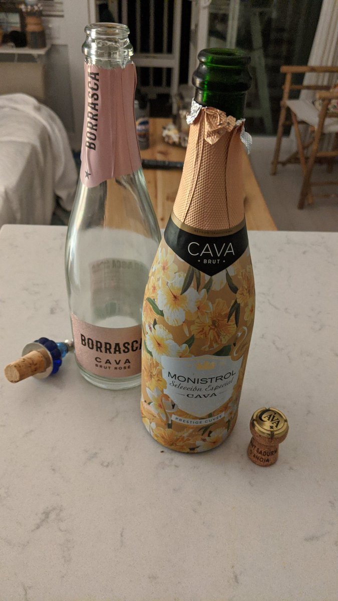 So new bottle was in the lead. Plus, I feel like mimosas are going be a thing in the morning.