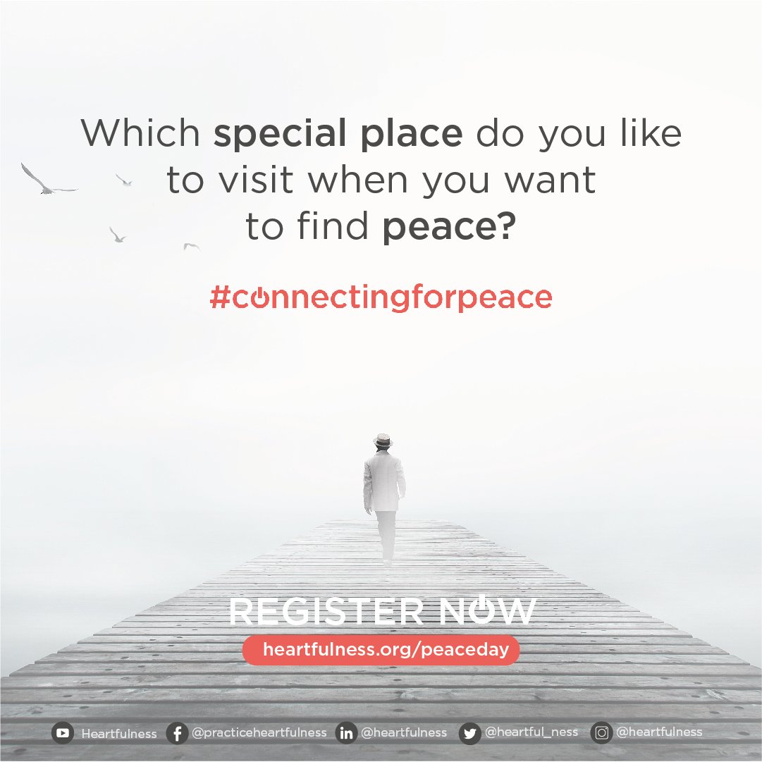 heartfulness's tweet photo. Some places transport us instantly to a #StateOfPeace, or they trigger a #Peaceful memory. Do you know of such places? Share them in the comments below. Let's reach 40 million #ConnectingForPeace from 8 PM on 21st September 2020. Register: https://t.co/idGD6OPTho https://t.co/gkYLpovr6X