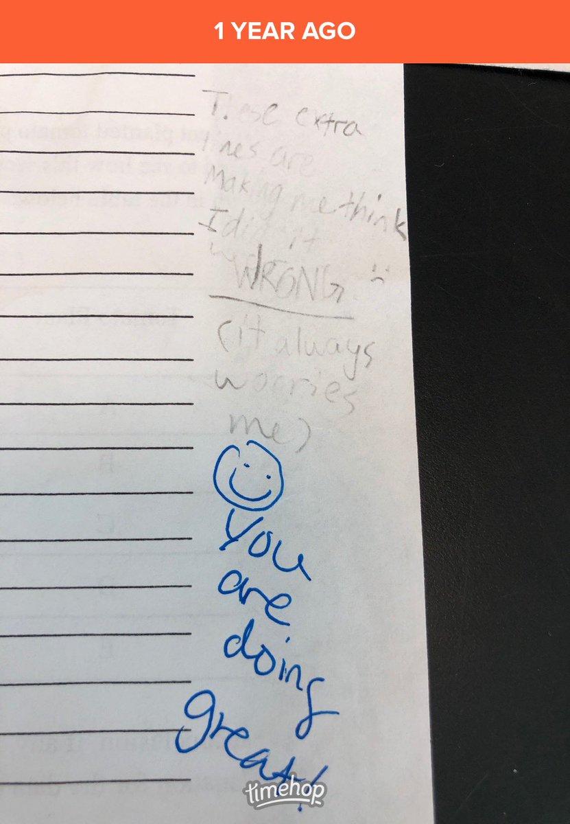 MrsEtense's tweet photo. A reminder that T feedback can boost S confidence and doesn’t always have to be “corrective. This S was worried & shared (& erased!) & grew as a learner. #ESMSscientists #Feedback #HQI #6thgradescientists @MrsCEastShore https://t.co/NM77Eab1Sf
