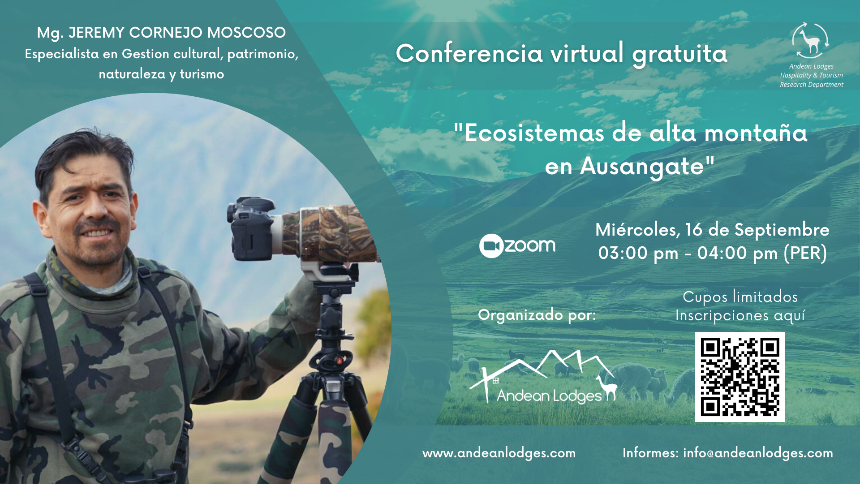 Webinar: Ecosistemas de alta montaña en Ausangate - mailchi.mp/58cb60391d47/w…