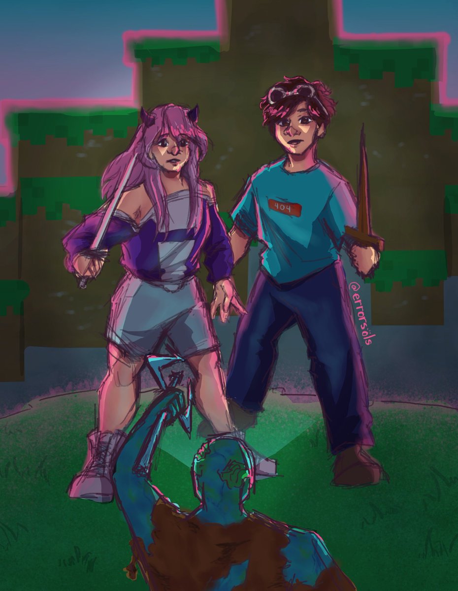 errorsols's tweet photo. when they fought drowned together>>>> 
#minxnotfound #minxfanart #georgenotfoundfanart #ginx @JustaMinx @GeorgeNotFound https://t.co/MiCk8gtcqv