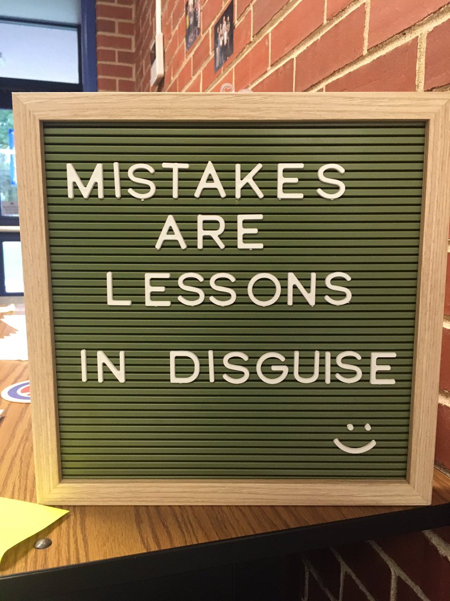 Isn’t that the truth! This week in math we decided that we would 🙌🏻 🙌🏼 🙌🏽 🙌🏾 🙌🏿 after a mistake because it’s a chance to learn EVEN more! So proud of my brave 2nd graders! Thanks for the reminder @KNix826 #ivyhillleague