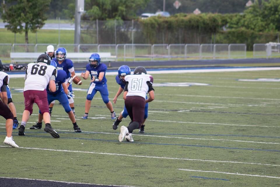 JujuMorales5's tweet photo. Yesterday’s game against TMA. I got 3 tackles, a sack, forced fumble and recovery, and pressured the QB into a pick six!!! Not bad for my #Freshman debut! #FCALions #PredsAlumn #Sity1 #highschoolfootball c/o 2024 @FaithCh19057360 https://t.co/ktzrFGPvxO