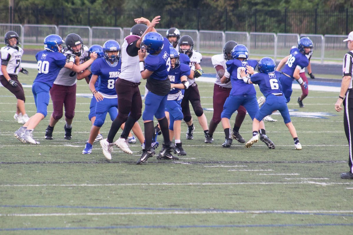 JujuMorales5's tweet photo. Yesterday’s game against TMA. I got 3 tackles, a sack, forced fumble and recovery, and pressured the QB into a pick six!!! Not bad for my #Freshman debut! #FCALions #PredsAlumn #Sity1 #highschoolfootball c/o 2024 @FaithCh19057360 https://t.co/ktzrFGPvxO