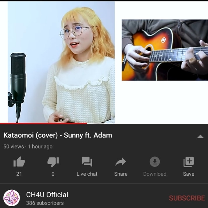 CH4U_official's tweet photo. We just uploaded a new video on our YouTube Channel.
Sunny's cover of Aimer's Kataomoi.
Head on over to CH4U Official to check out the video!
#CH4U
#Sunny4U
Vocals: @Sunny4U_
Guitars: @NullValue_py
Mix Master and Edit: @Nezumigiii https://t.co/HTtcaMaiUb