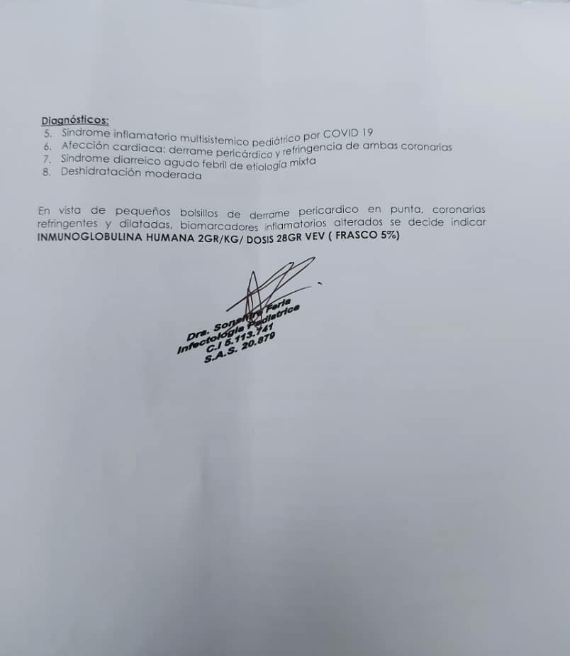 ReporteYa's tweet photo. #11Sep #Caracas #ServicioPúblico
Paciente Victor Carrero De 3 años de edad, con Dx de Síndrome de Kawasaki como complicación de infección por Covid19 amerita inmunoglobulinas endovenosas... Contacto: 04129827421 https://t.co/urLP87OuPX