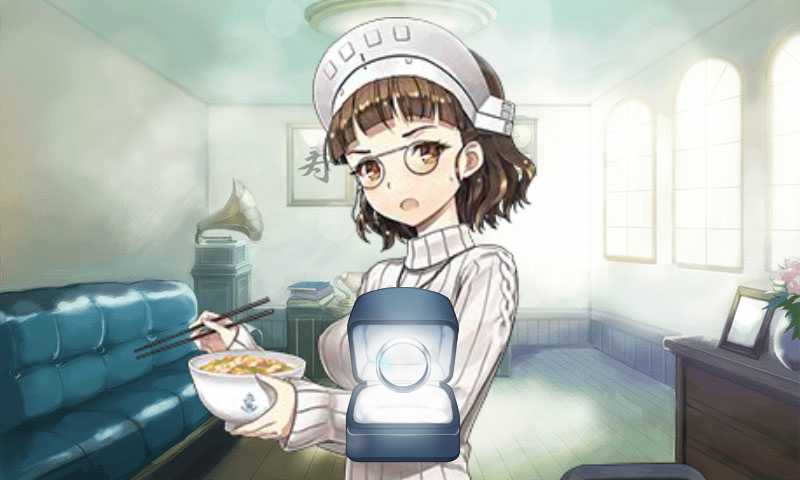 曙(艦これ) 「ほんと牛丼屋コラボもう一回やってほしい…死蔵するには惜しい限定グラが多すぎる… 」|赤りんごのイラスト
