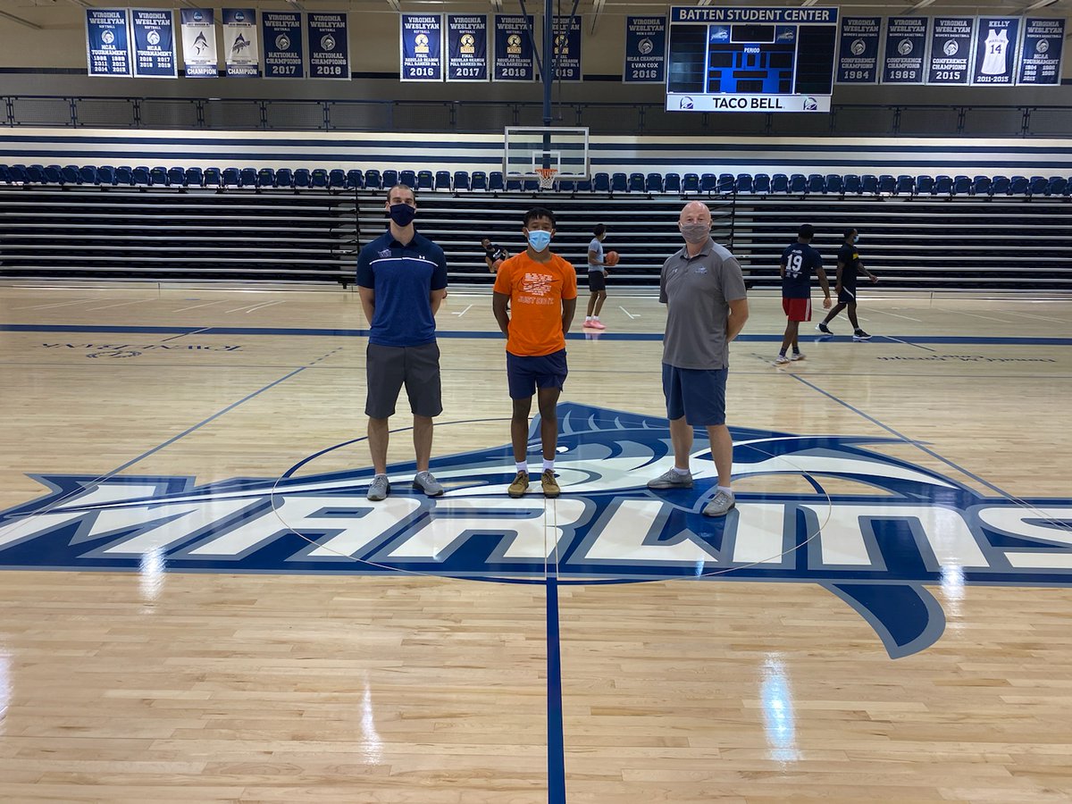 TDorsey_MU's tweet photo. Thank you so much to @VWU_Basketball Coach Macedo and @NickDoyle__ for hosting @myles_teal today on his visit.  First class program all the way around! #welcometothetank #DefenseAlways #UKNIGHT https://t.co/PJlfQUaMzr