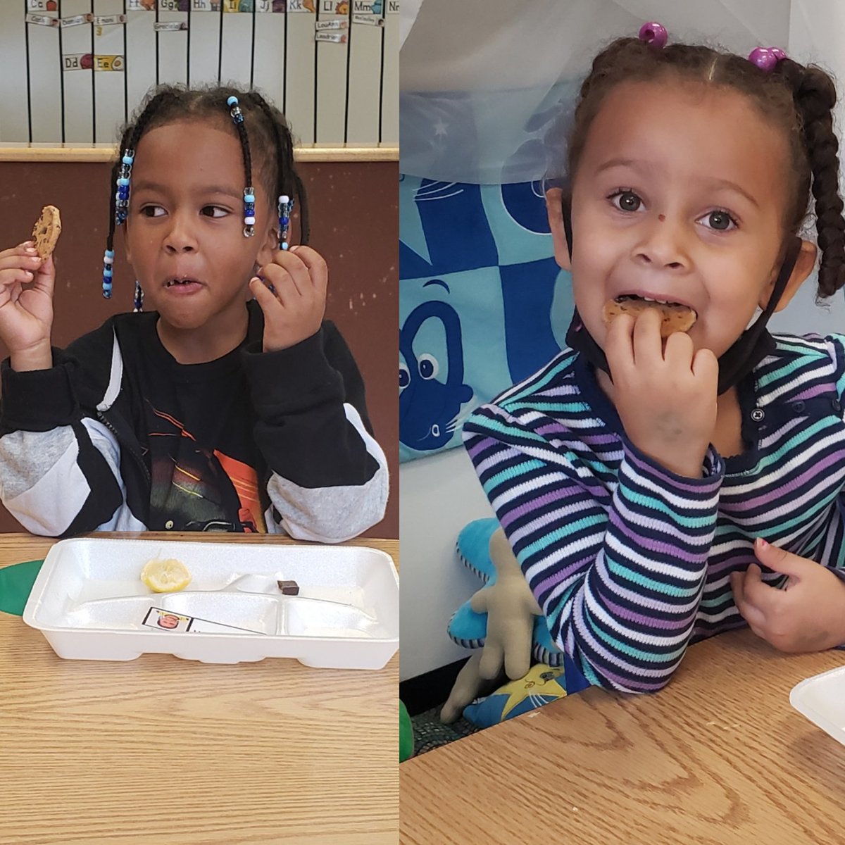 nlongoriaHS's tweet photo. Week 3 was all about our senses!! Tasting is always a fan favorite! We tried sour lemons, sweet cookies, salty chips, and some bitter dark chocolate. Enjoy these faces. 
#mayfieldsHSmunchkins #HeadStart @HeadStartHeroes @wfisdearlylearn #thejourneymatters https://t.co/D8t6Az4dP2