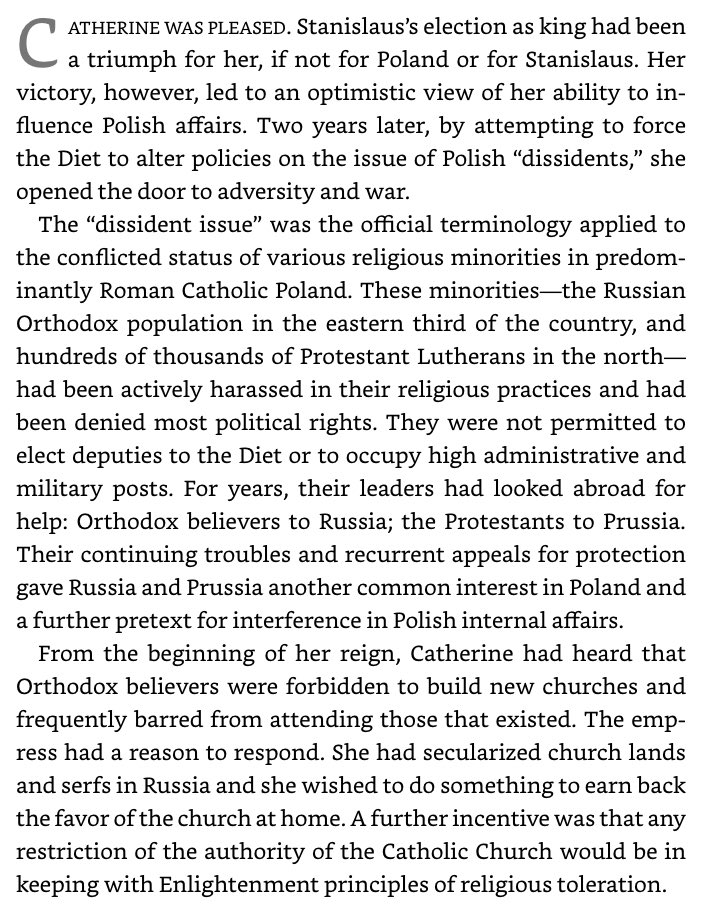 Poland’s position between Prussia & Russia in the 1760s, Catholic oppression of Protestants & Orthodox, & the Bar Confederation’s rebellion.