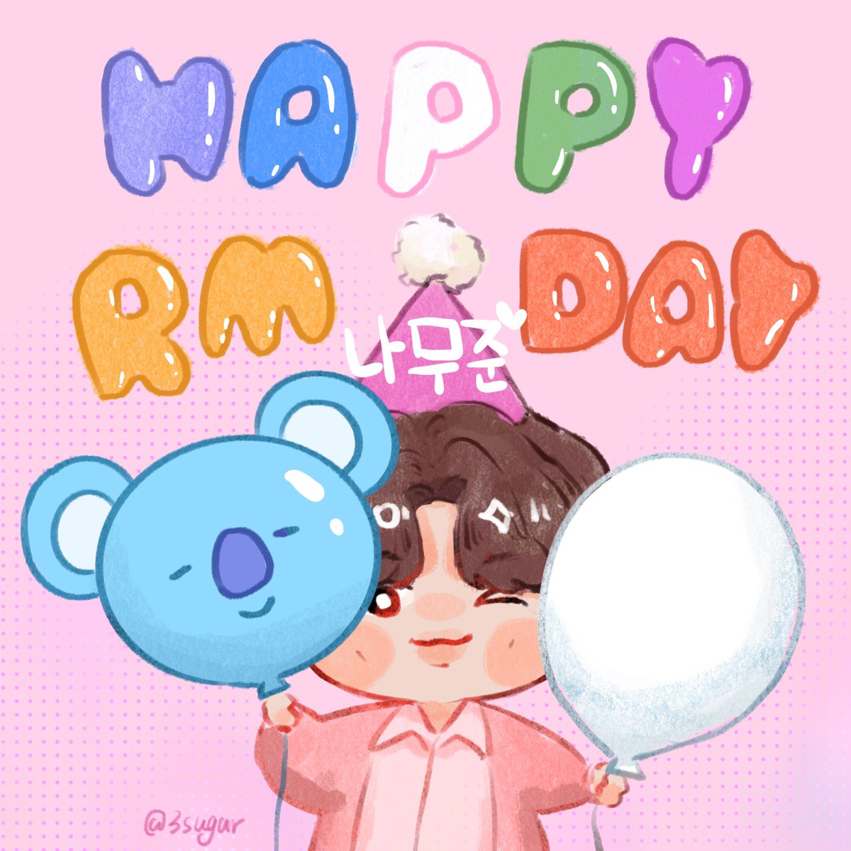 laiwangye's tweet photo. Happy birthday ！！
#HAPPYRMDAY 
#RM https://t.co/pBAb9yv8To