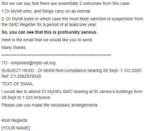 MyhillNews's tweet photo. DR MYHILL NEEDS YOUR HELP WITH A GMC HEARING.
TIME SENSITIVE-PLEASE AT BY MONDAY 14 SEPT
See attached screenshots
Please retweet widely
Thank you.
#MEcfs #CFS #MyalgicE #MyE #MyalgicEncephalomyelitis #ChronicFatigueSyndrome #PwME #millionsmissing
#PACEtrial #PACEFraud #fibro https://t.co/4UtPK3lP7B