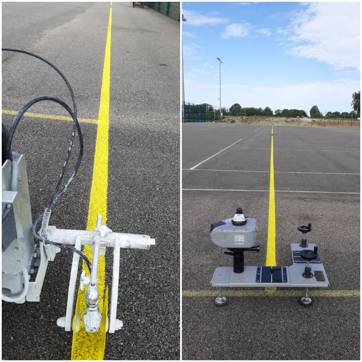 Fresh netball lines this week using PMF yellow paint. The BeamRider amazes me everytime!@FleetLM
#linemarking #BeamRider #netball #straightlines #fleetLM