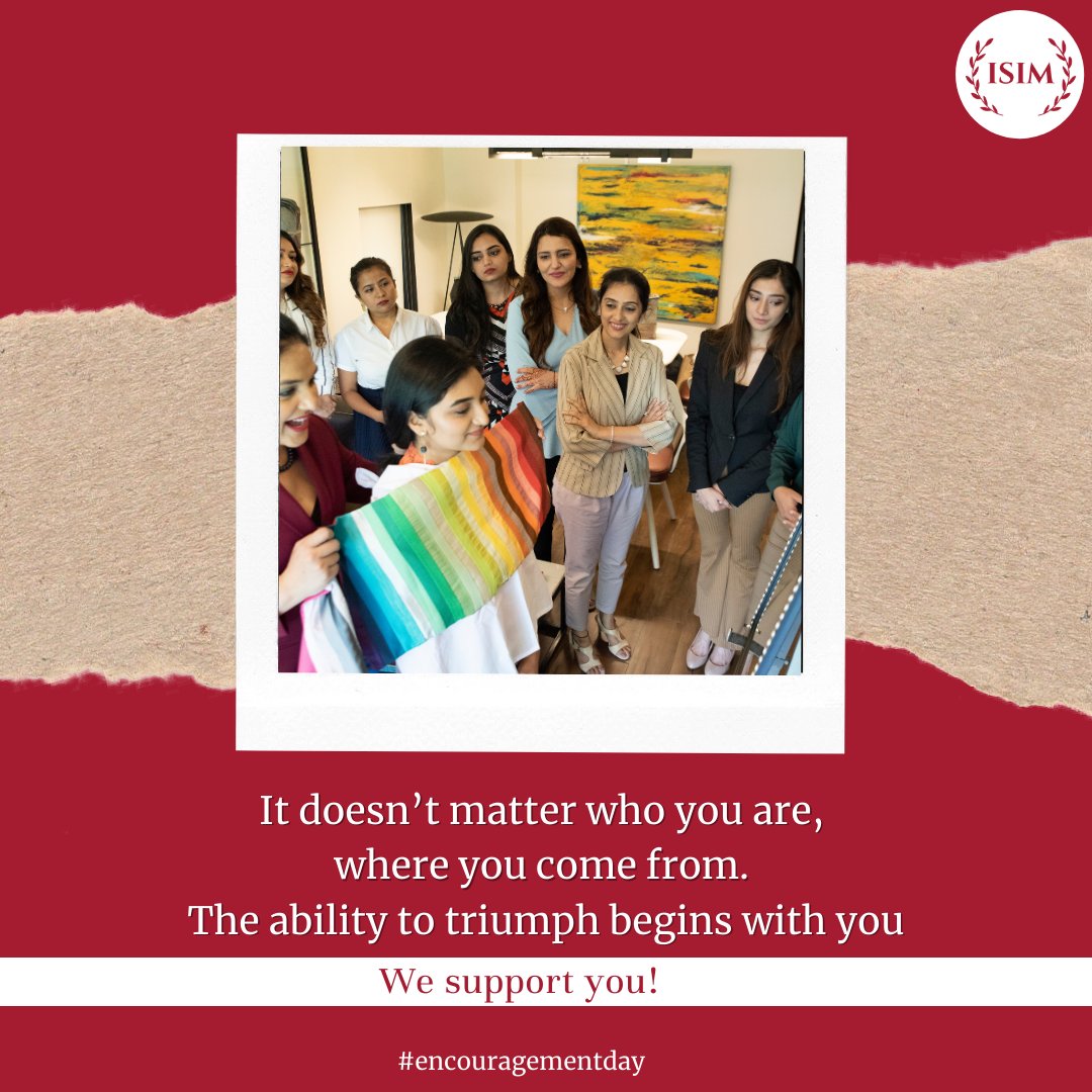 ISIMedu's tweet photo. We Support You!
#EncouragementDay
.
.
#Encouragement #ISIMIndia #Softskillstraining #Imageconsulting #Imageconsultant #Etiquette #Image #Institute #Softskills #Softskillstrainer #Softskillscoaching #Trainer #Improve #ForYou https://t.co/XNBcICljOP