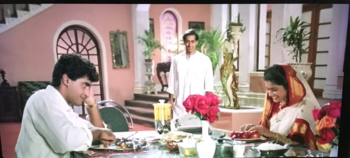 Don’t mind Prem. He will stare creepily when husband and wife are eating. Sorry when husband is eating and wife is cutting apples for him.