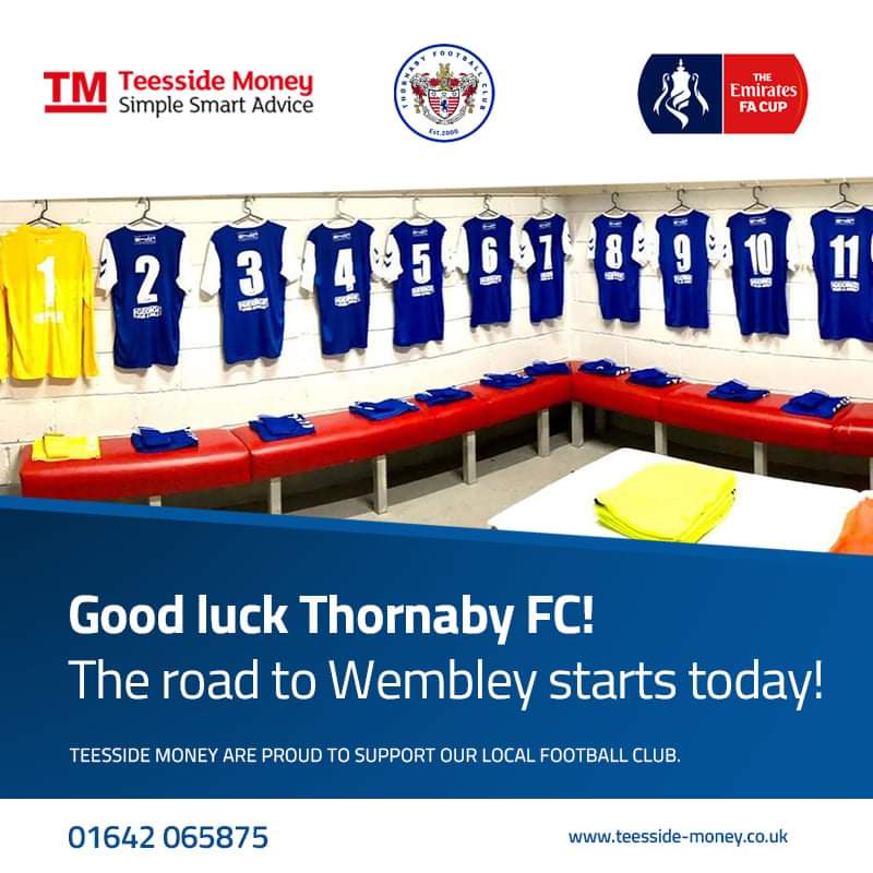 Today we have turned blue in support of @thornaby_fc. We are proud to sponsor our local football club and support the great work they do in our community. Best of luck as they take on Sunderland RCA in the FA Cup today. #UTT