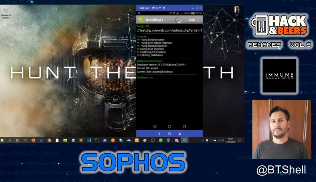 Ahora mismo en directo <a href="/BTshell/">BTshell🕷</a> hablando de herramientas de pentesting en Android en <a href="/hackandbeers/">Hack&Beers</a> junto con <a href="/immuneinstitute/">IMMUNE Technology Institute</a> 💪😉

En directo en nuestro canal de Twitch twitch.tv/hackandbeers