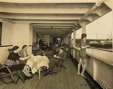 And back amongst our archived photographs today in our audit, anyone for tea on deck? Sepia photograph from our Stewart Bale collection #storesaudit #photographicarchives #documentationproject #stewartbale #solanderboxfinds