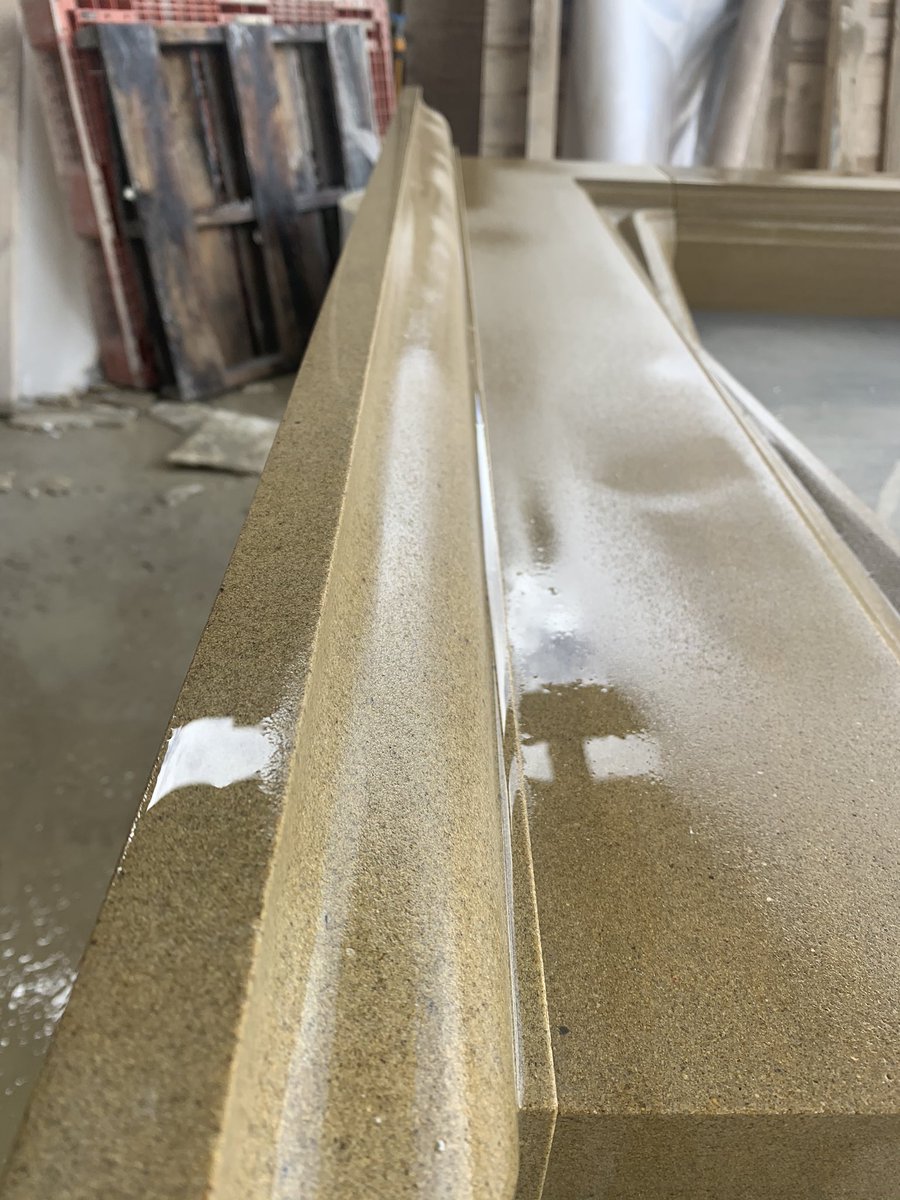 DimensionalSton's tweet photo. Been a manic few weeks in the yard, last one of the week finished this morning, our ever popular Skipdale design made from locally quarried buff #Yorkstone #CustomSurround #StoneMasonry #YorkshireStone https://t.co/m1CtKIdhIR