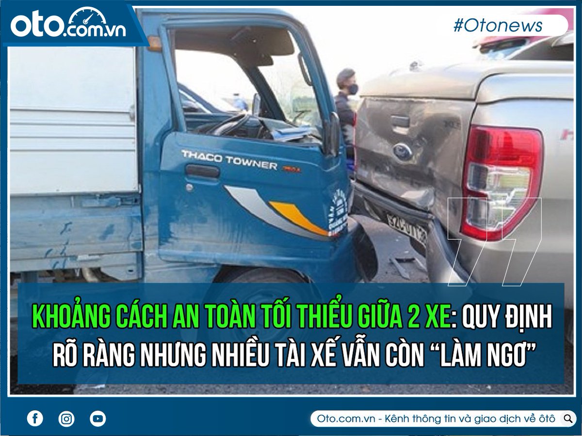 otocomvndvg's tweet photo. Dù quy định đã có từ lâu về khoảng cách an toàn tối thiểu giữa 2 xe, nhưng nhiều người tham gia giao thông vẫn chưa nắm được quy định này. Chú ý nhé các bác! 

👉 Xem thêm chi tiết: https://t.co/xXuaNTdm7n

#otocomvn #xe_hơi #oto #otonews #tintuc #giaothong https://t.co/JLIMQGcMTD
