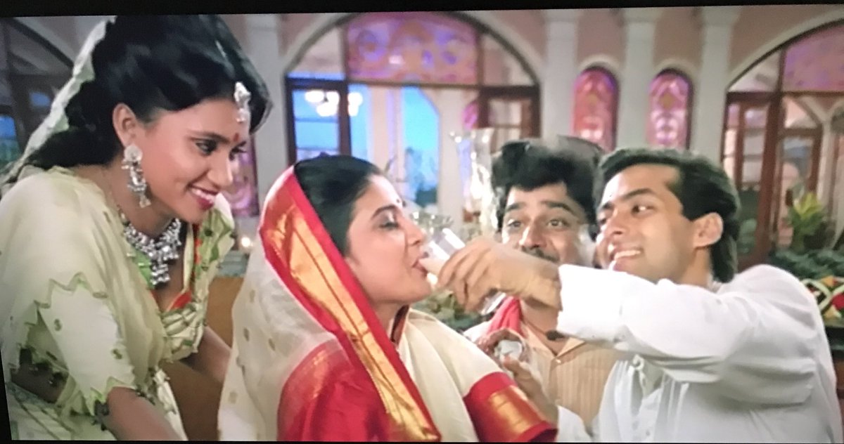 Sorry I was too harsh on Prem. He only wanted to feed her the glass of milk himself.