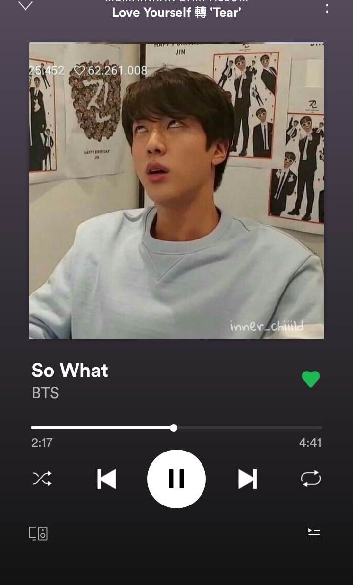 Seokjin memes as bts songs; a thread