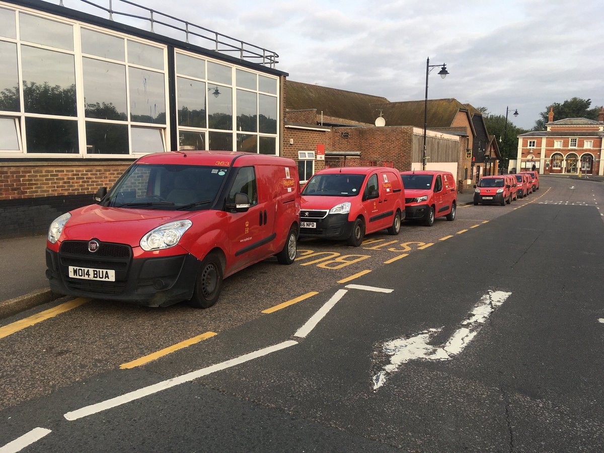 Hello <a href="/RoyalMail/">Royal Mail</a>. Saturday morning at #Rye station and your vans are blocking the clearly marked bus stands again. When are they going to be moved please and what is the permanent solution for *your* parking problem? <a href="/RotherDC/">Rother District Council</a> <a href="/esccroads/">East Sussex Highways</a>