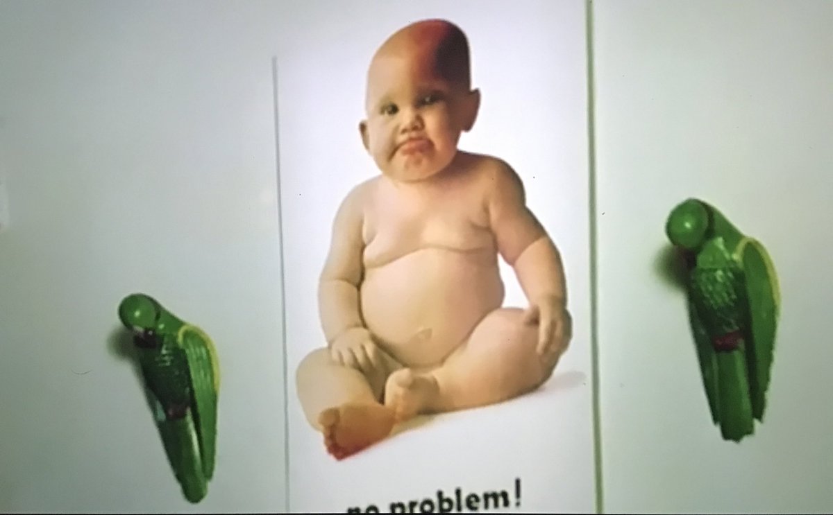 Apparently there was some off screen romance because Pooja is pregnant. Also they have this poster of a baby with ‘No problem’ between two parrots in their bedroom. Ladies, if you are in houses like this, please get the hell out. I am worried about Pooja
