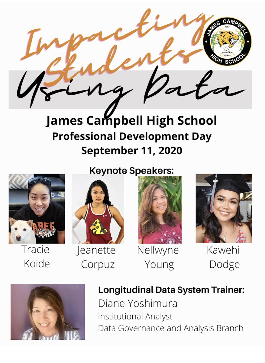 gvalencia's tweet photo. Our @Campbell_Hawaii PD Day centered around impacting our students using data. Started and ended the day in tears listening to a teacher, a counselor &amp; alumni. We learned more about LDS and honored the life of a colleague. “Data” will never be the same after today. #SaberNation https://t.co/IYoPbCCZlj