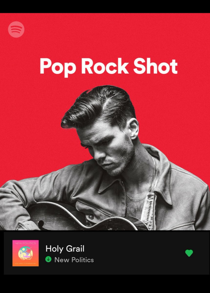 Your weekend soundtrack is here!! Pop Rock Shot on <a href="/Spotify/">Spotify</a> featuring HOLY GRAIL
open.spotify.com/playlist/37i9d… Who's listening? #weekendvibes