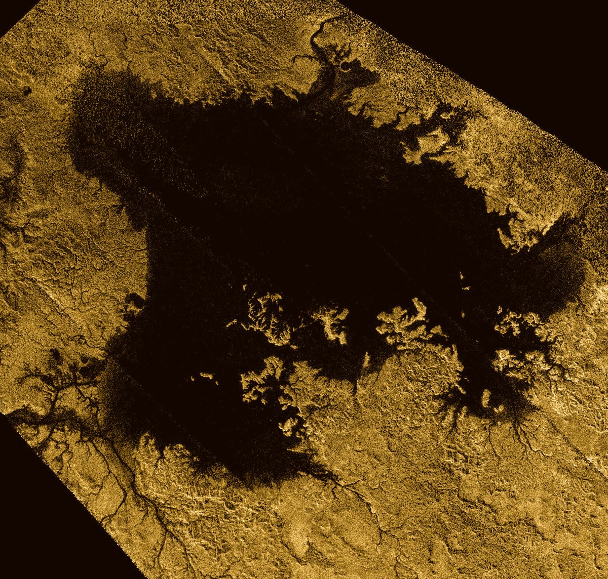 4/ The heat and pressure would likely keep some methane liquid at the surface, like the lakes of Titan.