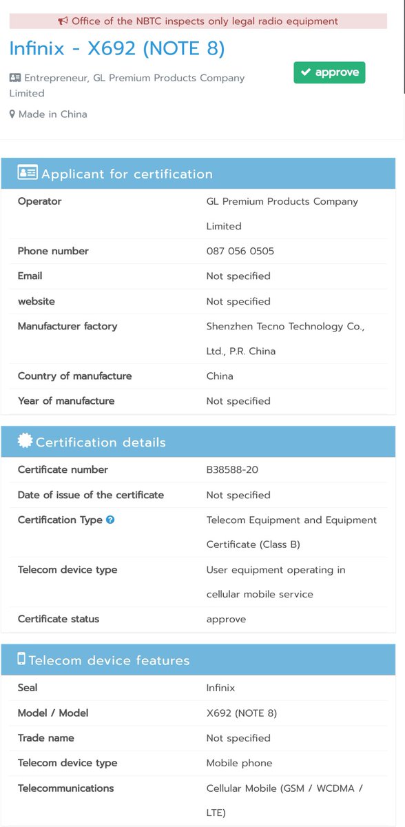 GadgetsFlix's tweet image. Infinix Note 8 is already in works as spotted on NBTC &amp;amp; GeekBench, the device will feature Mediatek Helio G80 chipset &amp;amp; 6GB Ram
#Infinix #infinixNote #infinixNote8