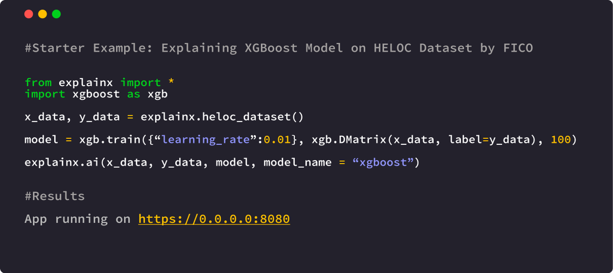 MadeWithML's tweet photo. 🏆 Today's trending post is ExplainX - an open-source explainable AI framework to understand model behavior, remove biases and create explanations. @explainx 
https://t.co/kfwTPIWo3w

Explore more highly curated interpretability tutorials &amp; libraries here:
https://t.co/tPixcRr2Cw https://t.co/lqjRpZMKXO