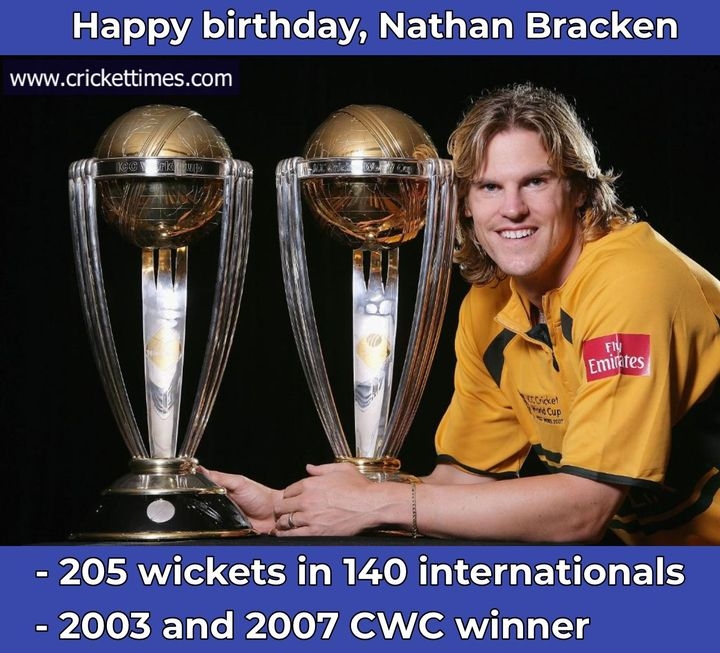 Happy birthday to former Australia speedster, Nathan Bracken 