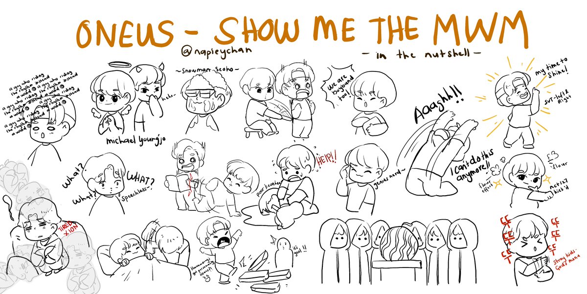 napieyluvqiqi's tweet photo. Show Me The MWM- in the nutshell
Thank you @official_ONEUS and @1theK for this hilarious episode~ I laughed so hard because of this~๐คฃ๐คฃ๐คฃ
#ONEUS
#ShowMeTheMWM https://t.co/ri5g0orNGe