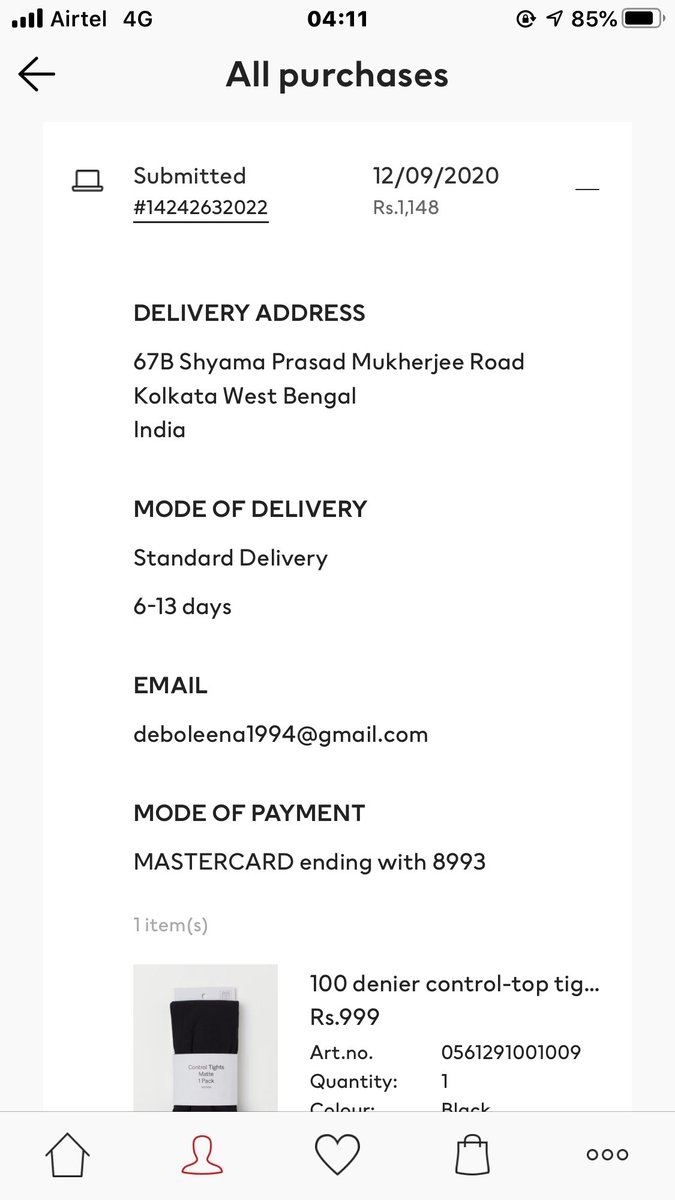 DeboleenaGhosh5's tweet photo. Kindly cancel my order @hmindia and its a prepaid order, called customer service but they are saying you dont have a cancellation system...isnt that weird? After buying i saw the size is smaller than what it’s offering. Cancel my order immediately and refund my money.
#refundasap https://t.co/q2I9gDCMn2