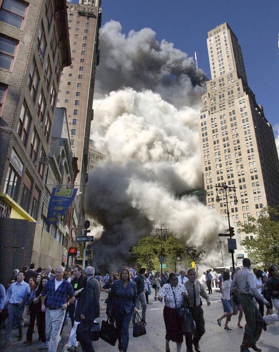 Photo in New York at the 9/11 World Trade Center Memorial: Where the Twin Towers fell, remembering all those who lost their lives #NeverForget 9.11.01 🇺🇸