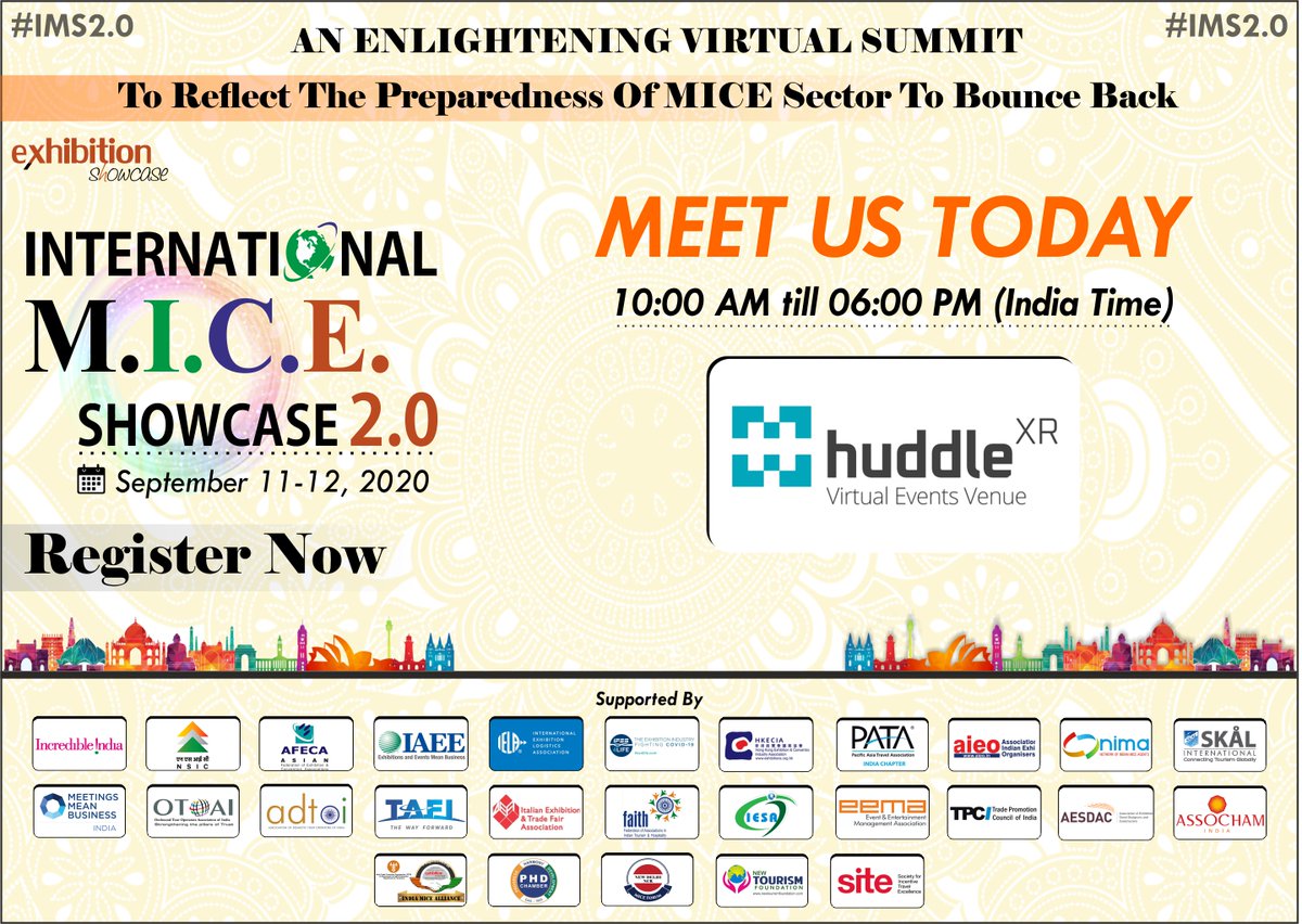 RishiKudale's tweet image. Meet @HuddleXr  at IMS2.0 bit.ly/3irFUvB @exhibitionshow 
@epchindia From a @GoI_MeitY #TIDE2.0 company