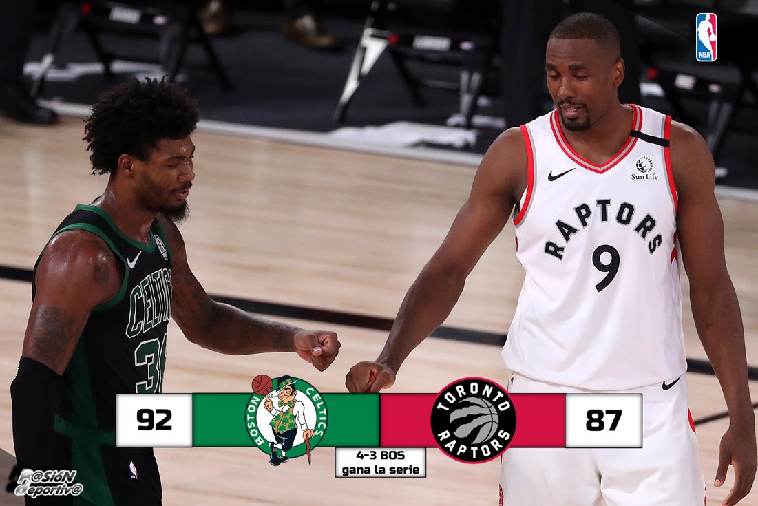 Pasiondep's tweet photo. ¡El Rey a muerto! Los Celtics eliminan a los Raptors en un sufrido séptimo juego en el que ningún equipo cedía nada. | BOS 111 - TOR (4-3 BOS gana la serie)
#SomosPasiónDep #NBA #NBAPlayoffs #BostonVsToronto https://t.co/aCyTGKhZd9
