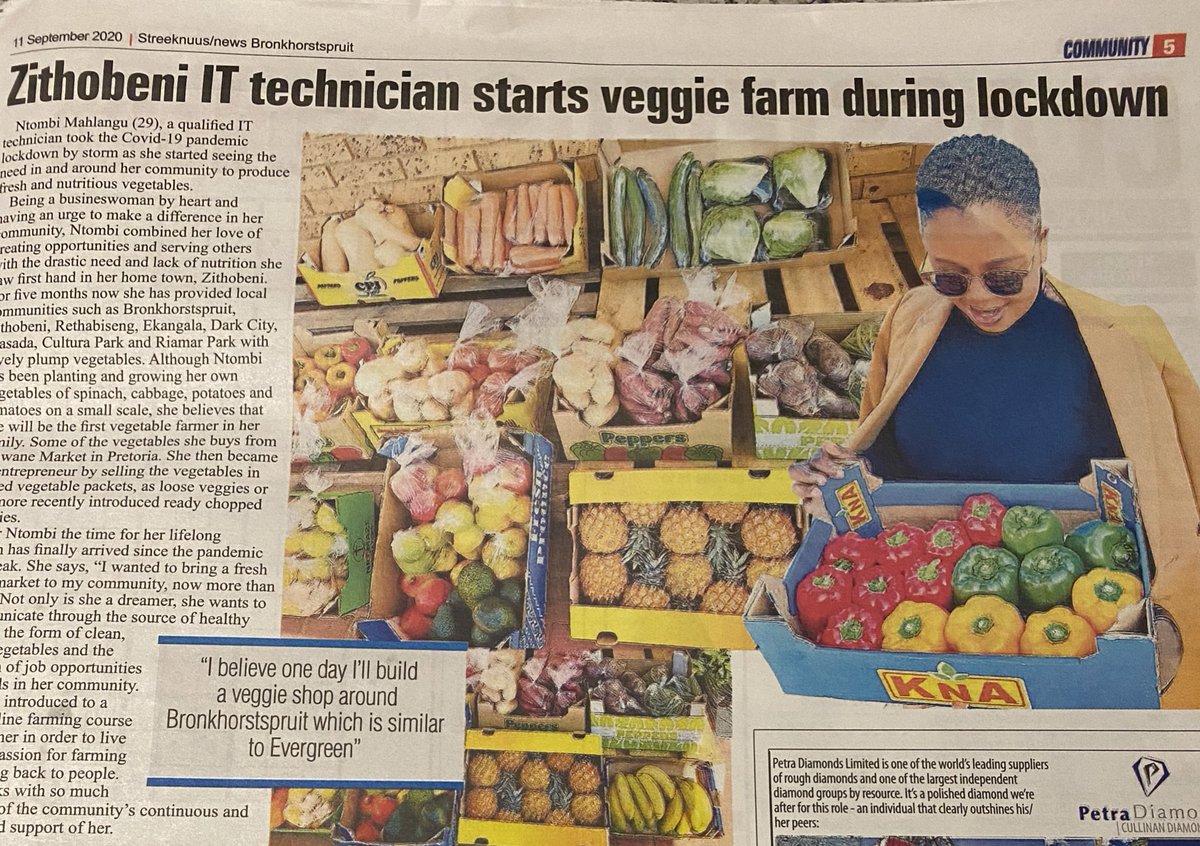 ntonto_baba's tweet photo. We can make our plans, but the Lord determines our Steps.
#Proverbs16v9

Get yourself a copy Bronkhorstspruit @Shoprite_SA or @PicknPay

Thank so much @streeknuus for recognition🙌🏾🙏 https://t.co/qhc04aHzwd