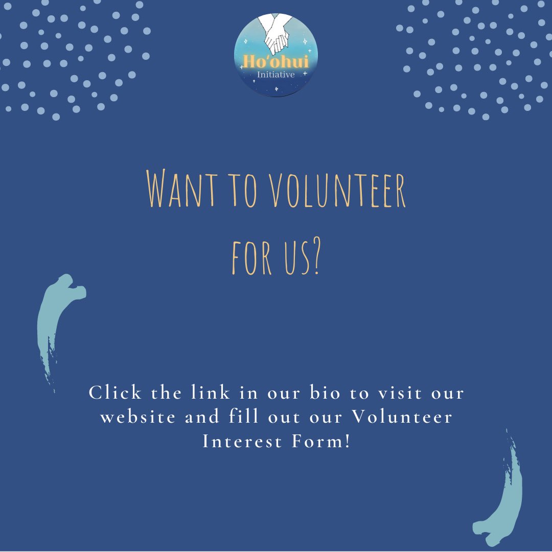 hoohuinitiative's tweet photo. Want to participate in the work of our nonprofit? Hear what Teiana, our treasurer and an incoming freshman at Stanford University, has to say about her experience thus far! Click the link in our bio to fill out our Volunteer Interest Form and visit our website. Mahalo ✨ https://t.co/Pz1wNGSZGS