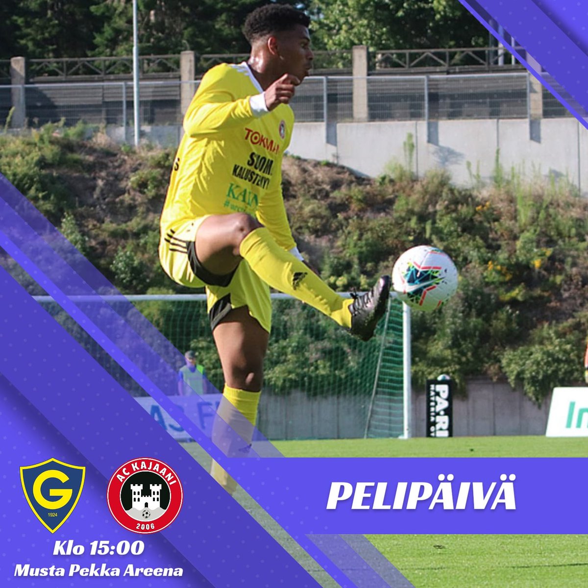 ACKajaani's tweet photo. Tänään tavoitteena pidentää voittoputkea kolmeen otteluun! 🔥
⚽ @ifgnistan1924 vs AC Kajaani
📆 12.9 klo 15:00
🏆 Miesten Ykkönen
🏟️ Musta Pekka Areena
📺 Elisa Viihde
Kuva: @urheilusuomi_com
#ackajaani #ykkönen #kajaani #pelipäivä #gnistan #oikajaanion #superac https://t.co/6NNwQLczIE
