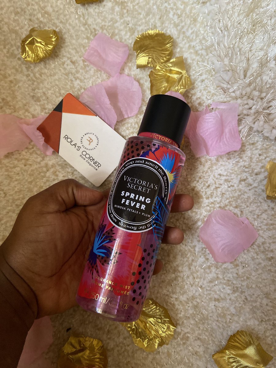 Good morning  Today is Saturday and I’m so excited to let you know this day is for shopping I have Victoria’s Secret Body Mists for you. They come in different fragrances and will be sold for 5,500 only.Spoil yourself season